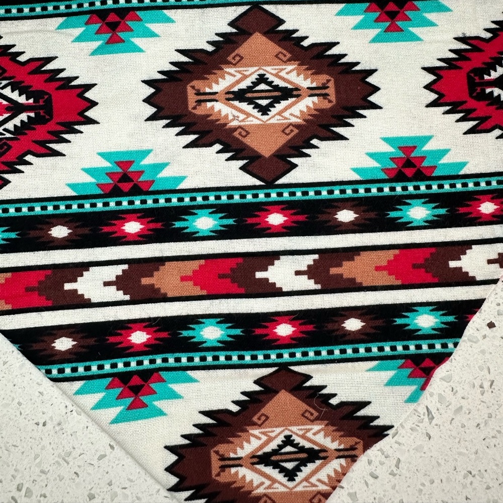 Aztec print doggie bandana